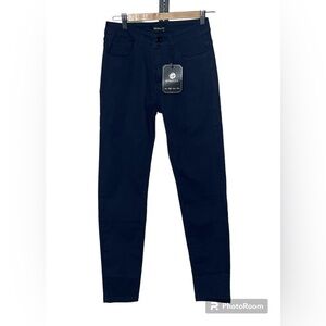 NWT Gingtto The Skinny Collection Black Skinny Fit Jeans Sz 28